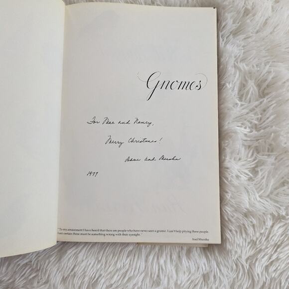 Vintage RARE Gnomes by Wil Huygen Book with Red and Blue Illustrations 1977 - Picture 9 of 10